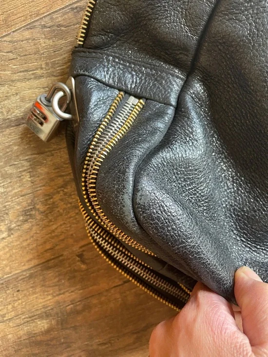 Prada Black Shiny Leather Tote - Picture 15 of 16